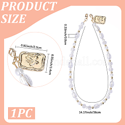 1 pieza de adornos colgantes de vidrio con perlas de vidrio&nbsp;HJEW-BM0001-52