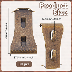 30 шт. стальной крючок-вешалка&nbsp;AJEW-GO0002-79