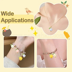 20 шт. 5 подвески ручной работы из фарфора и акрила&nbsp;PALLOY-YW00149