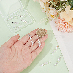 10 шт. застежка для часового ремешка из латуни с прозрачным кубическим цирконием&nbsp;KK-BC0013-67S