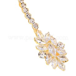 Choker-Halskette mit Blumenanhänger aus Messing&nbsp;WG748D8-02