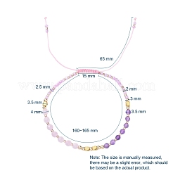 Регулируемые нейлоновые нити плетеные браслеты из бисера BJEW-JB05161-01