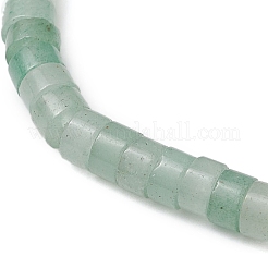 天然グリーンアベンチュリンビーズストレッチブレスレット男性用女性用  内径：2インチ（5.1cm）&nbsp;BJEW-JB11670-04