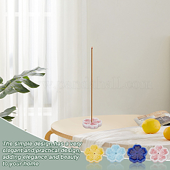 4 Stück 4 Farben Porzellan Sakura Räucherstäbchenhalter Display Dekorationen&nbsp;DJEW-OC0001-51