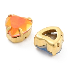 Сердце опал пришить стразами RGLA-G024-09A-G