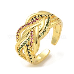 Кольца крест-накрест из нержавеющей стали 304 RJEW-B109-08G-02