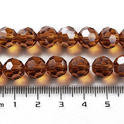 Galvanisieren transparente Glasperlen Stränge&nbsp;EGLA-A035-T10mm-A04