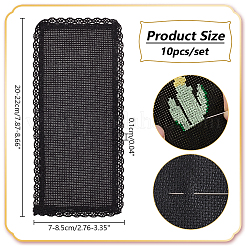 Signets en tissu aida en dentelle de polyester pour la fabrication de points de croix&nbsp;AJEW-WH0248-374A