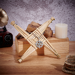 2 шт. кольцо с подвеской в виде креста викингов из нержавеющей стали для женщин и мужчин&nbsp;NJEW-NB0001-37