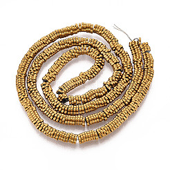 Гальванические нити из синтетических немагнитных гематитовых бусин&nbsp;X-G-T139-63C