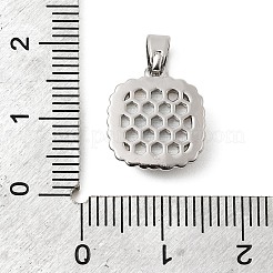 Подвески из натуральной ракушки и зеленого кубического циркония&nbsp;KK-G553-07P