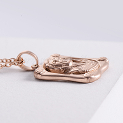 Винтажные панк религиозные ожерелья из нержавеющей стали с подвеской Иисус для мужчин и женщин UE8533