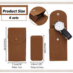 6 комплект чехлов для хранения часов из бархата с ворсом TP-NB0001-70