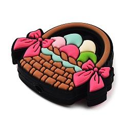 Пасхальные силиконовые фокусные бусины SIL-Q024-03A