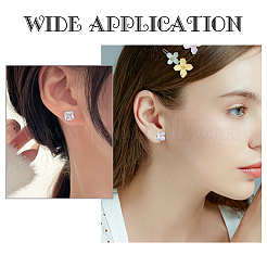 80 шт. 4 шт. фурнитура для сережек-гвоздиков из нержавеющей стали 304 STAS-DC0004-09