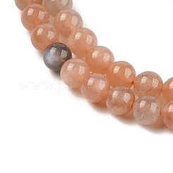 Нити из натуральных бусин из нескольких лунных камней&nbsp;X-G-J157-6mm-06A-01