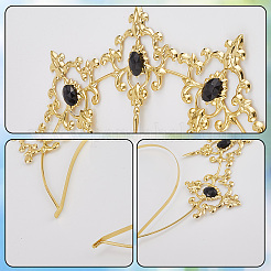 Пластиковые резинки для волос в виде короны богини OHAR-WH20010-02C