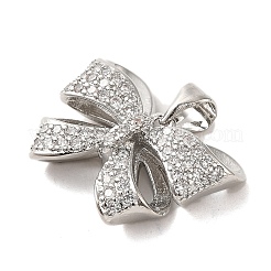 Латунные микропаве прозрачные подвески с фианитом&nbsp;FIND-Z041-03B