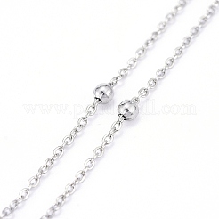 3 шт. 304 нержавеющая сталь спутниковые цепи цепочки для очков AJEW-DJ0003-46