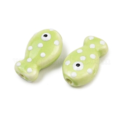 Perles en porcelaine manuelles&nbsp;PORC-B009-03K