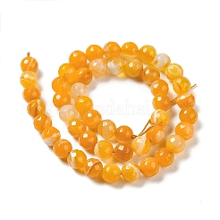 Натуральные полосатые агатовые / полосатые агатовые бусинки&nbsp;G-A246-8mm-08