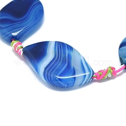 Натуральный полосатый агат / полосатые агатовые бусы G-L544-006B