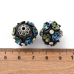 Круглые бусины из смолы ручной работы из Индонезии IPDL-P005-24AS-02