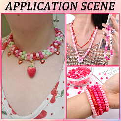 800шт набор из 4-х цветных пластиковых бусин KY-SP0001-24D