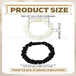 12 шт. 2-х цветные полиэстеровые аксессуары для волос&nbsp;OHAR-LP0004-33