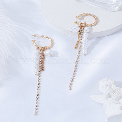 1 пара серег-гвоздиков из сплава со стразами&nbsp;EJEW-LP0012-02G