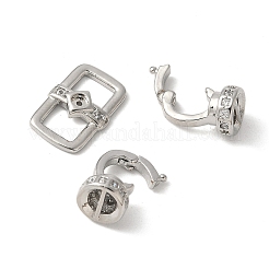 Проложить латунный прозрачный кубический цирконий над застежками&nbsp;KK-M320-16P