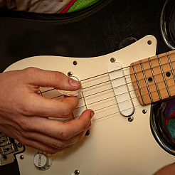 5шт. двухцветные деревянные медиаторы для гитары AJEW-FH0005-20