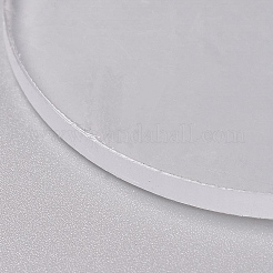 Pendentifs en acrylique blanc transparent&nbsp;TACR-WH0002-09B