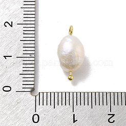 Подвески из натурального искусственного пресноводного жемчуга в форме картофеля STER-Q004-02G