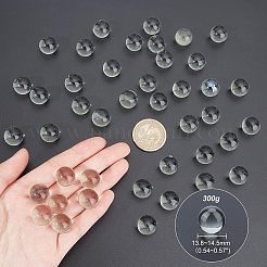 Perle di vetro trasparente&nbsp;GLAA-FH0001-14