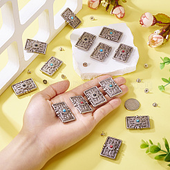 16 шт. 4-х цветные декоративные заклепки из сплава BUTT-SW0001-03