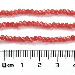 Запекание расписных стеклянных бусин с имитацией нефрита DGLA-A034-J2MM-A32