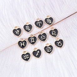 Подвески из эмалевого сплава с покрытием из легкого золота&nbsp;ENAM-R055-05B