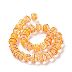 Круглые нити из прозрачных бусин лэмпворк ручной работы LAMP-G150-02C