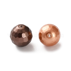 ファセットラウンドシェルパールビーズ  ミックスカラー  10mm  穴：0.6mm&nbsp;BSHE-XCP0001-78B