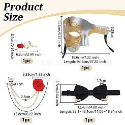 Plastikmasken für Maskenbälle&nbsp;AJEW-OC0014-98B