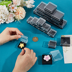 32 шт. 2-х видов пластиковых презентационных коробок для хранения и демонстрации значков&nbsp;AJEW-OC0014-50