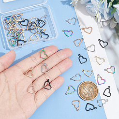 50 шт. 5 стиля ионного покрытия (IP) 304 нержавеющая сталь открытые подвески&nbsp;STAS-UN0053-79