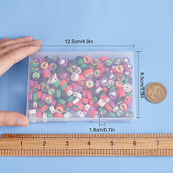 200 шт. бусины из полимерной глины ручной работы на тему Хэллоуина/Рождества CLAY-SC0001-44