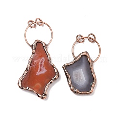 Естественно окрашенная druzy агата большие подвески&nbsp;G-I330-05R