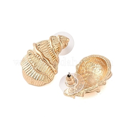 Aretes de aleación de caracol de mar&nbsp;EJEW-A112-03KCG