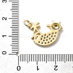 Латунные микро проложить кубического циркония подвески&nbsp;KK-H519-08G