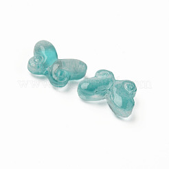 Двухцветный прозрачный стеклянный шарик GLAA-Q092-04-C05