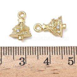 Рождественские подвески из сплава с кристаллами и стразами FIND-L026-01G-G