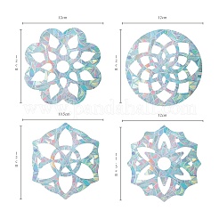 Пользовательские формы цветка водонепроницаемый ПВХ лазерный клей наклейки&nbsp;DIY-WH0256-003